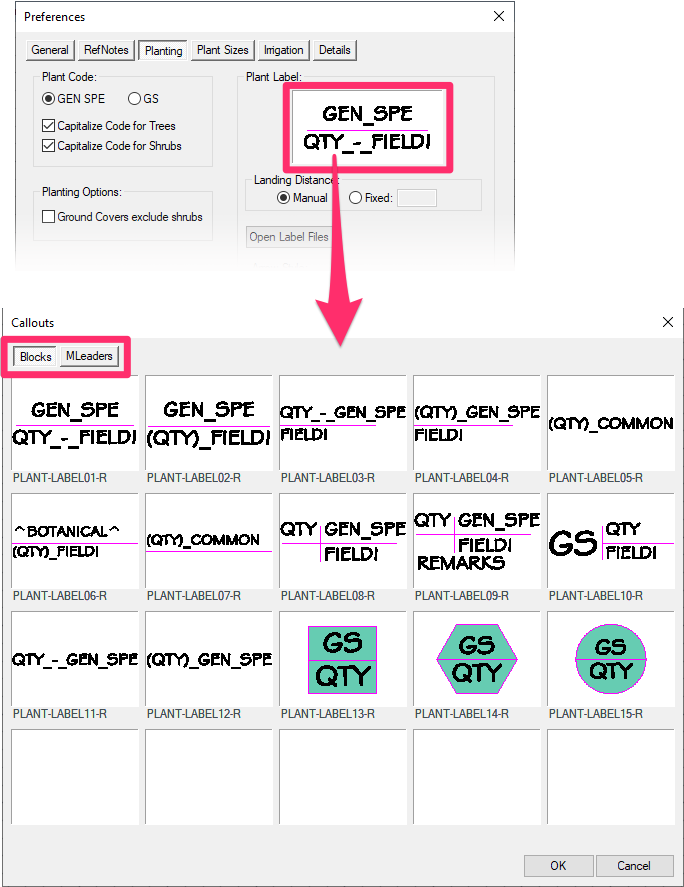 Plant label styles