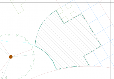 Hatched Shrub Area