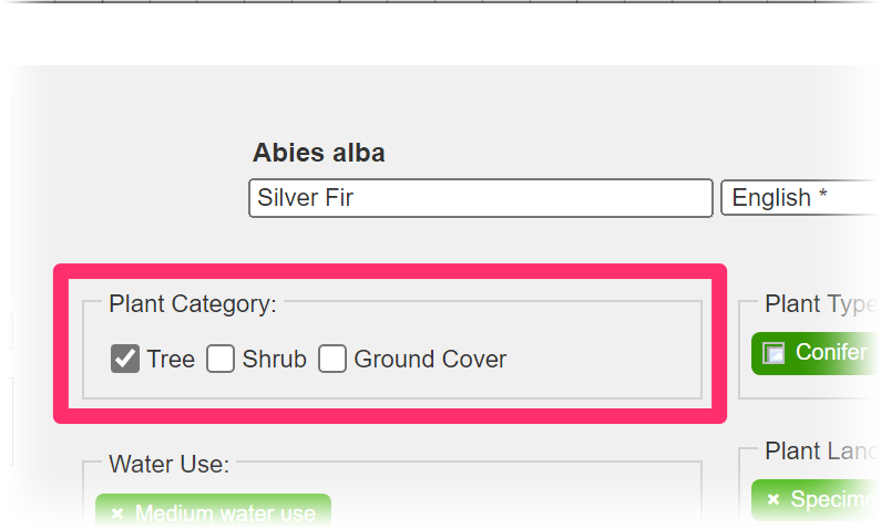 Plant Categories