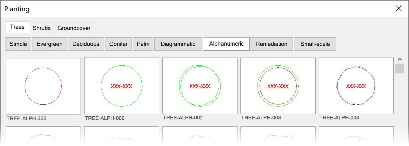 Custom Alphanumeric symbol without placeholder tag displayed