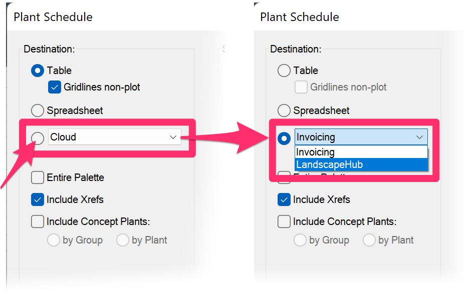 Schedule Integration options