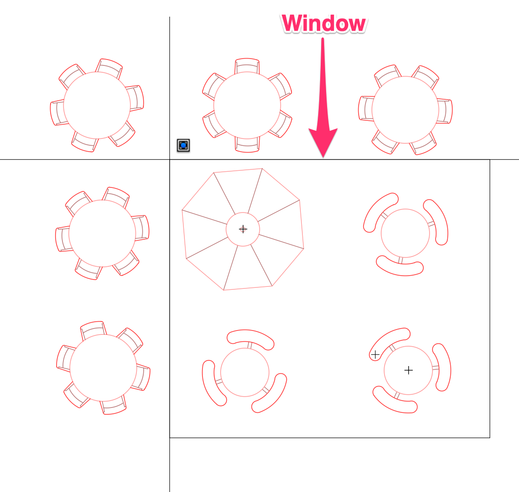 Selecting multiple destination objects at once