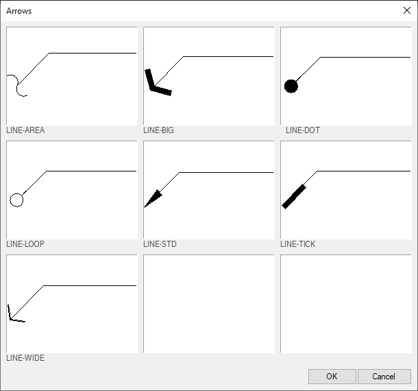 Line Leader arrow styles