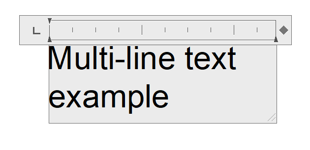 MText ruler