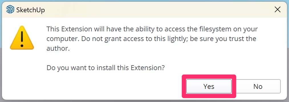 Do you want to install this extension?