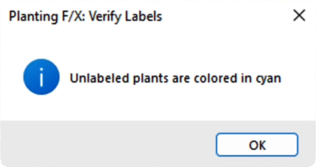 Highlight unlabeled plants