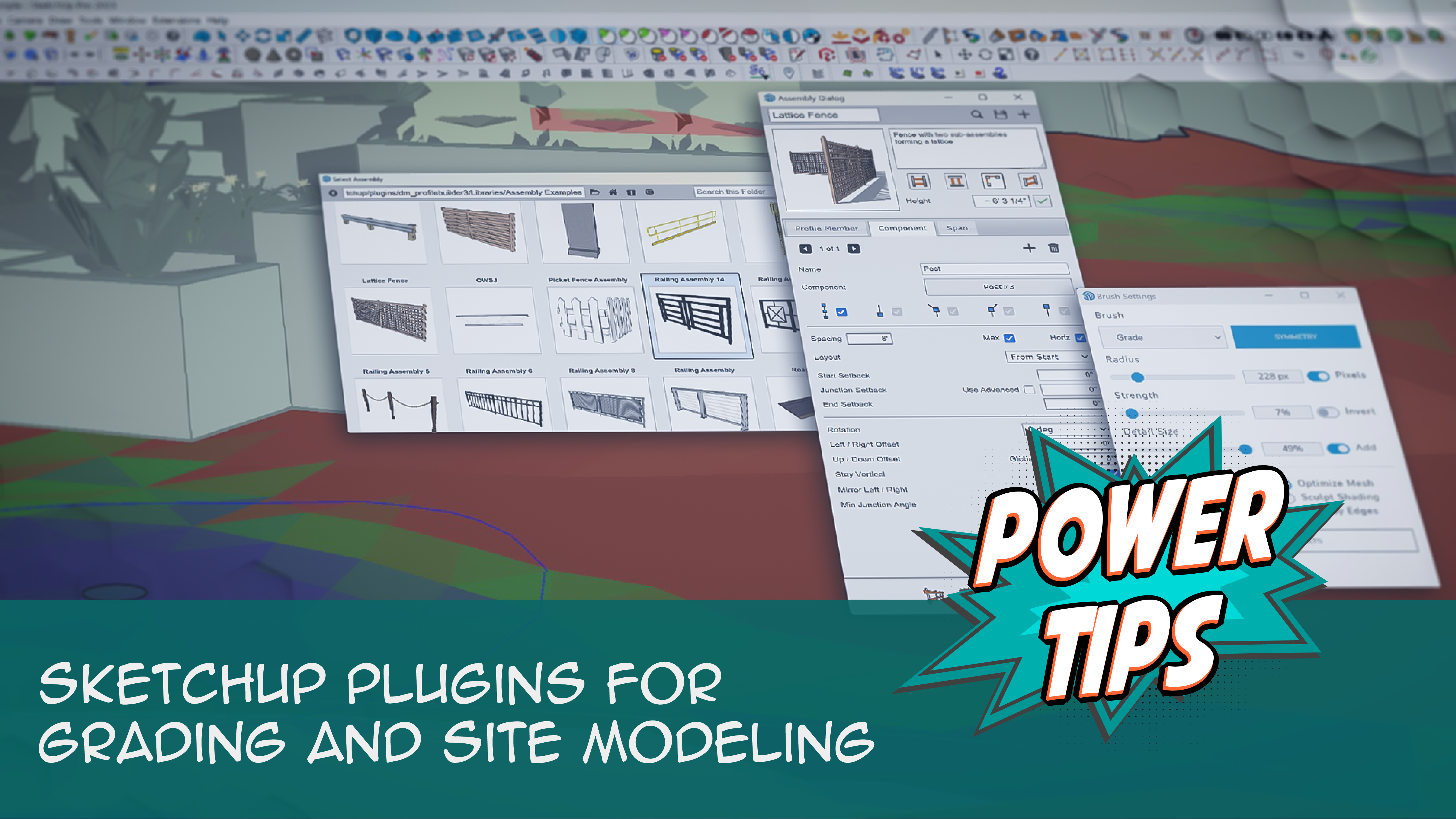 SketchUp Plugins for Grading and Site Modeling